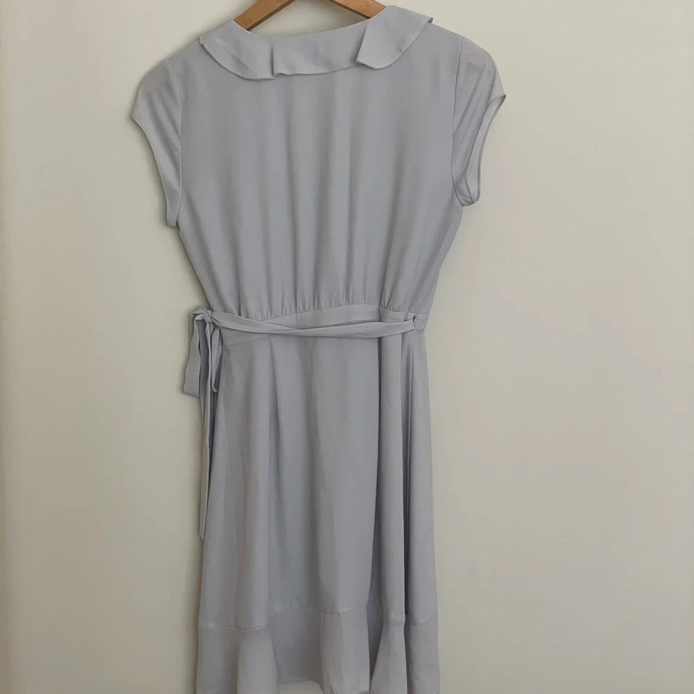 Sunday Best Light Blue Wrap Dress - Picture 3 of 3